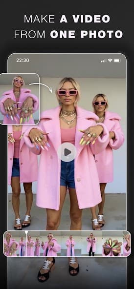 Glam AI image to video preview